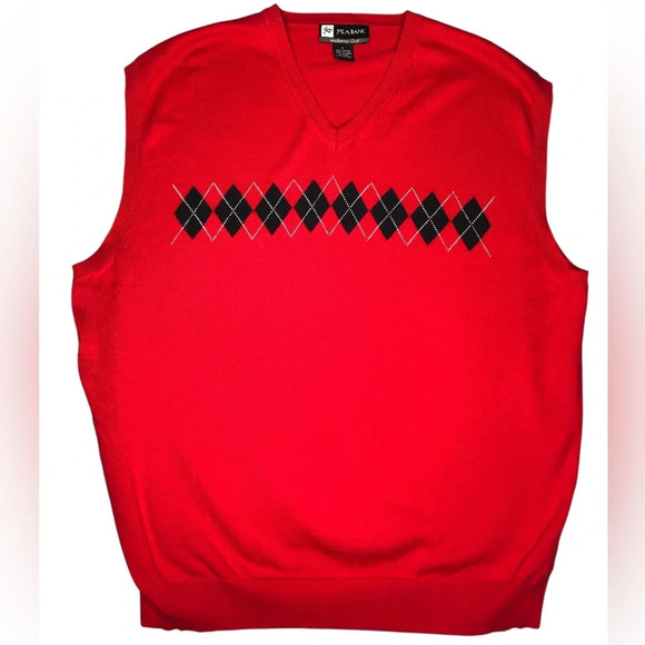 JOS. A. BANK Leadbetter Golf Argyle Sweater Vest - Picture 1 of 6